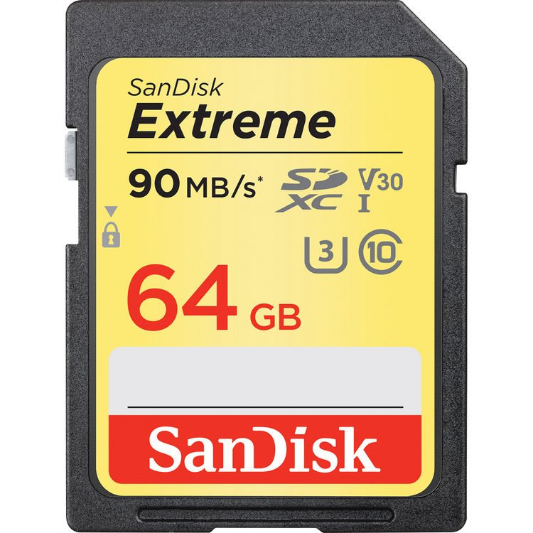 SanDisk Extreme SDXC 64GB 90 MBS 600X