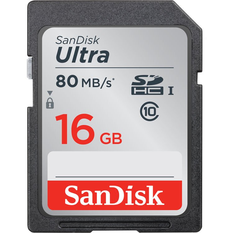 Sandisk SD16 GB 80 MB/S 533X