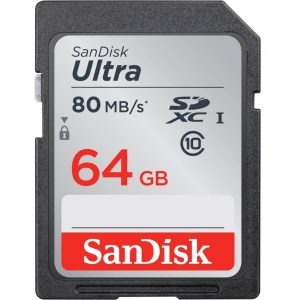 SanDisk 64GB 80mb/s 533X Ultra UHS-I SDHC