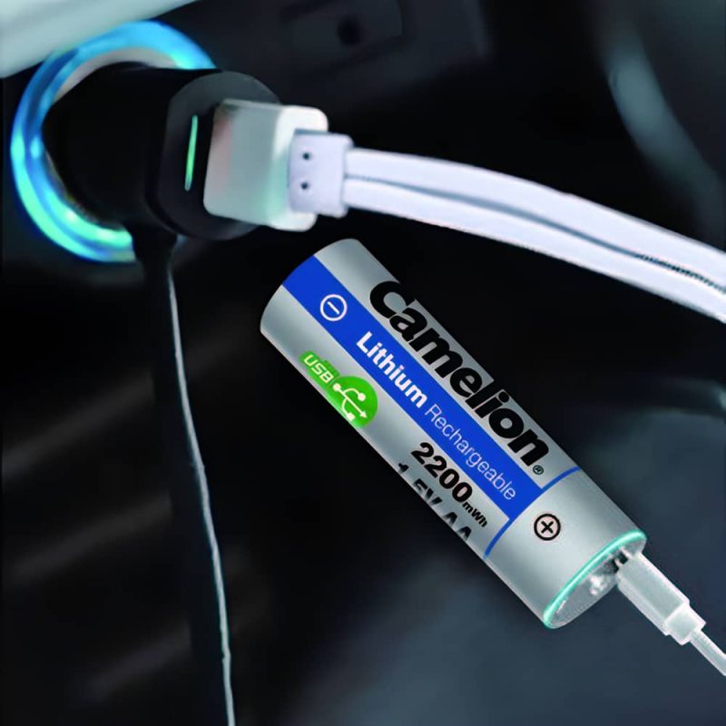باتری قلمی لیتیوم قابل شارژ کملیون Camelion Lithium AA 1.5V 2200mWh