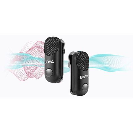 میکروفن بی سیم بویا BOYA MAGIC-02 Wireless Microphone مناسب برای موبایل و دوربین (باگارانتی دوسال ایران بویا)