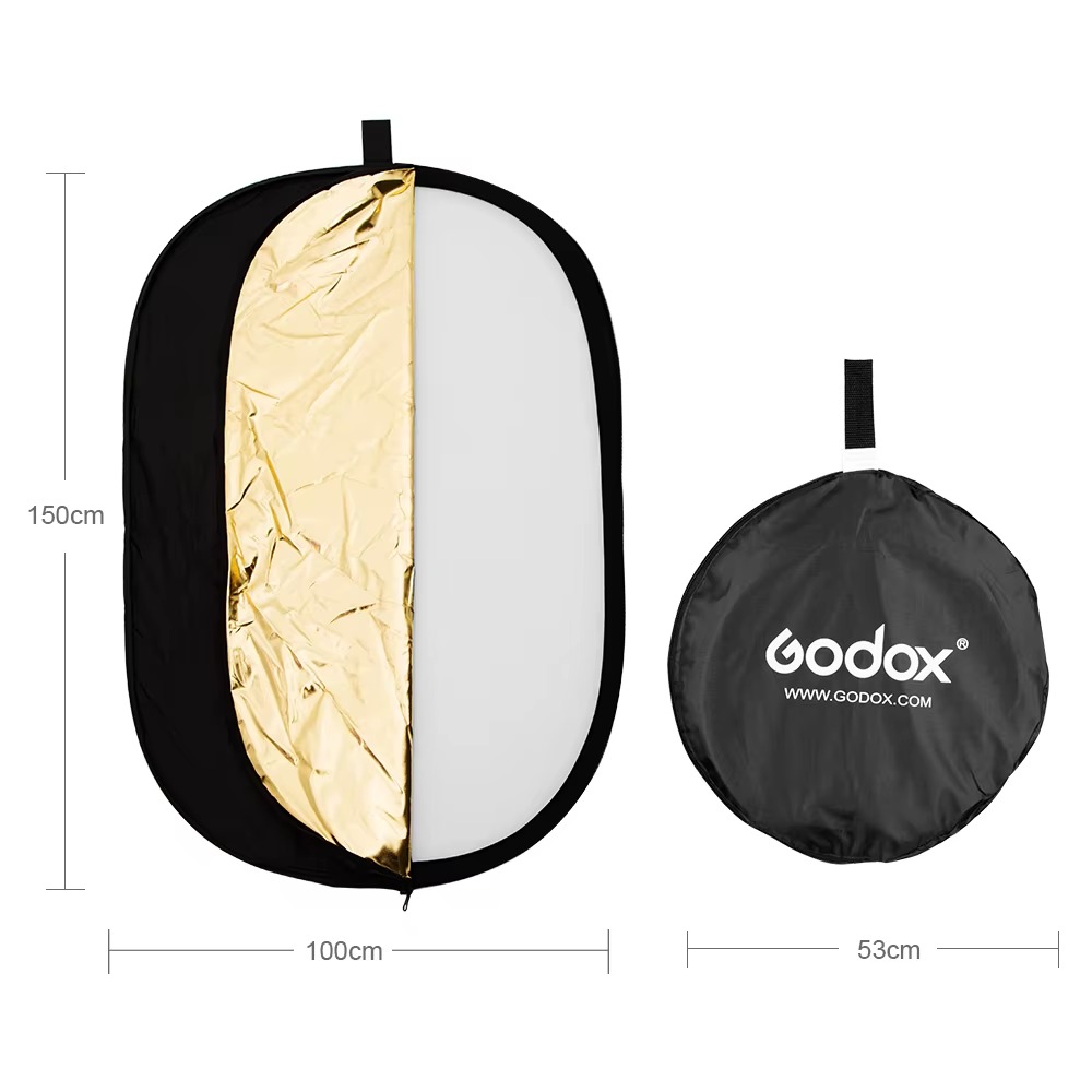 رفلکتور 100x150 سانتیمتر 5 کاره گودکس Godox 5 in 1 Collapsible 100x150cm Reflector