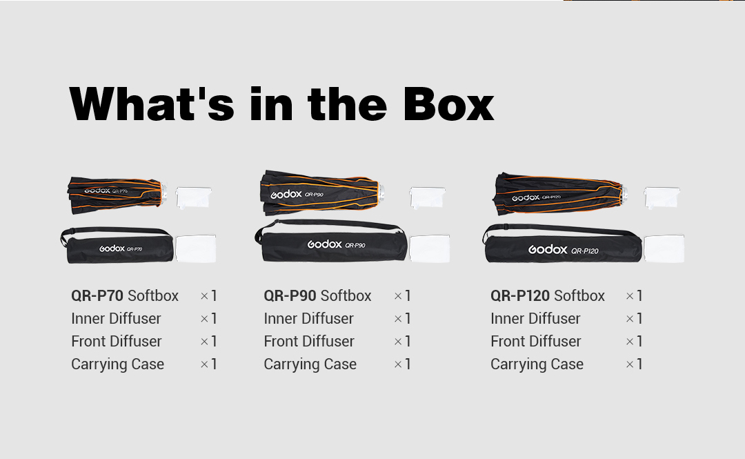 پارابولیک پرتابل گودکس Godox QR-P70 Quick Release Parabolic Softbox