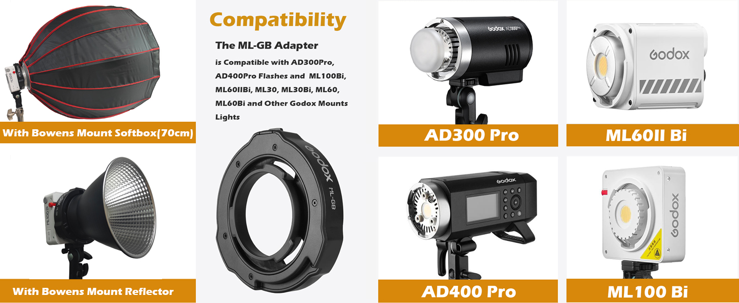 مبدل مانت بوئنز گودکس مدل ML-GB (تبدیل مانت ML و AD300 PRO به بوئنز)